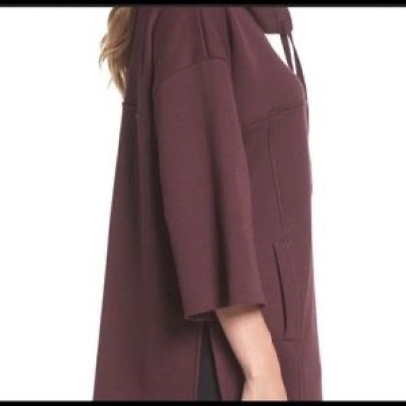 UGG Maroon Cowl Neck Pullover Sweatshirt 3/4 Sleeves Size XL - Picture 2 of 10